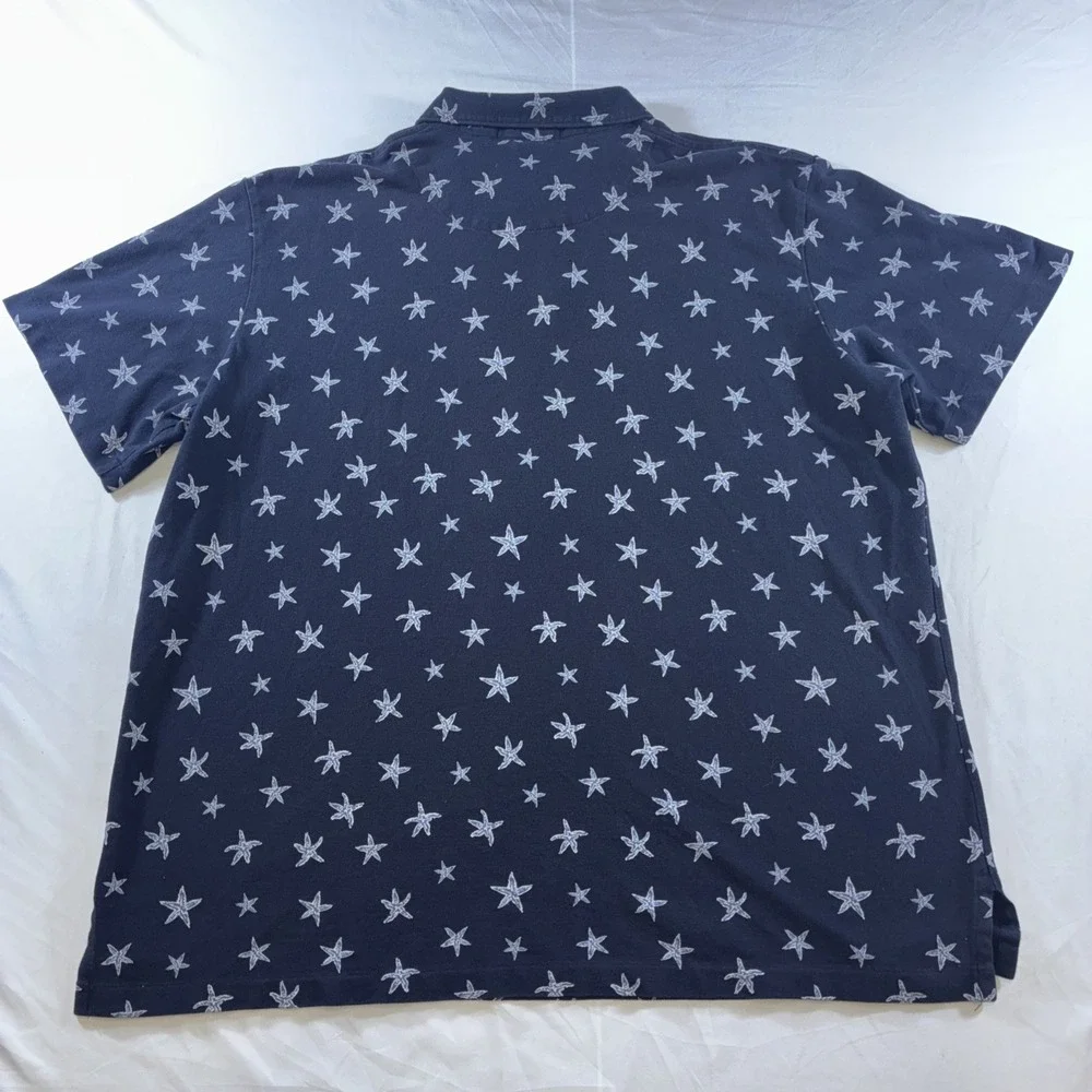 Polo Ralph Lauren Polo Starfish Design Nautical Beach Wear Men's XXL Blue